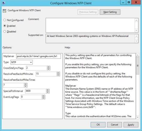 ntp forms|System configuration .